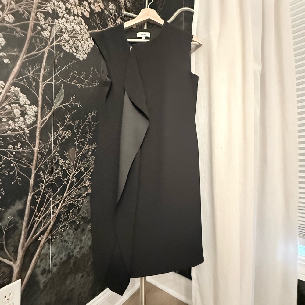 Reiss Black Asymmetrical Dress